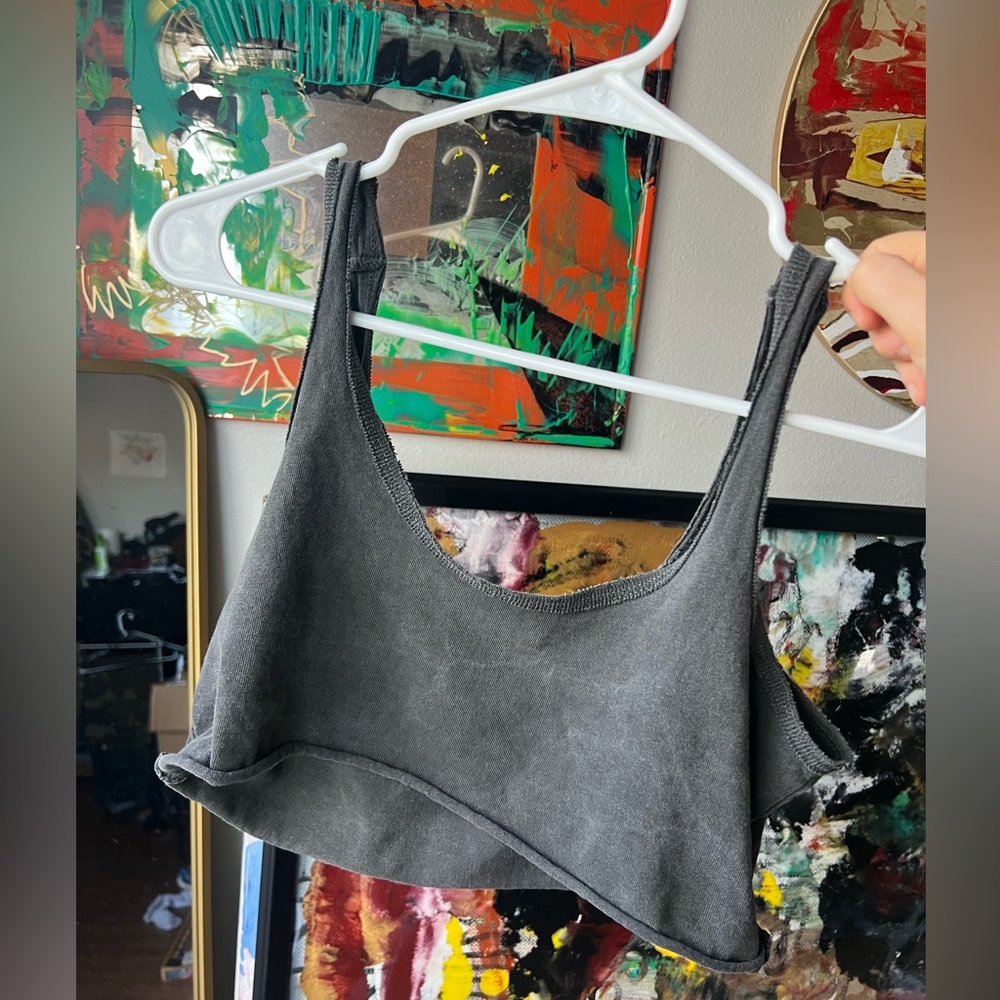 JOAH BROWN crop tank top